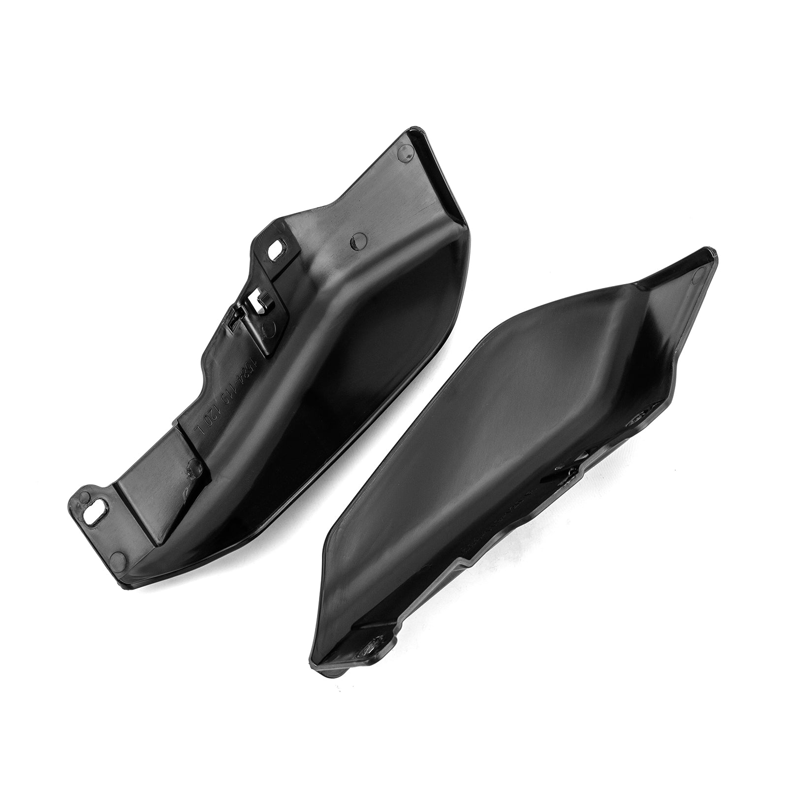 2014-2024 Harley Touring & Trike Model Matte Black Bolt-on BS Plastic Mid Frame Air Deflectors