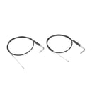 Black 42" Throttle and Idle Cable Kit Compatible with Harley 1996 - UP Harley Softail FXST/FLST and 1999 - 2017 Harley - Davidson Dyna FXD - Mofun - 90111008