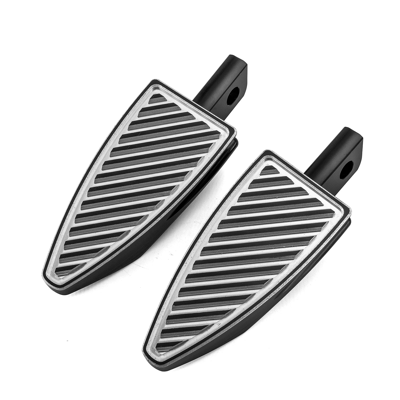 Harley Davidson Aluminum Diagonal-Cut Pattern Passenger Footpegs Foot Pedals