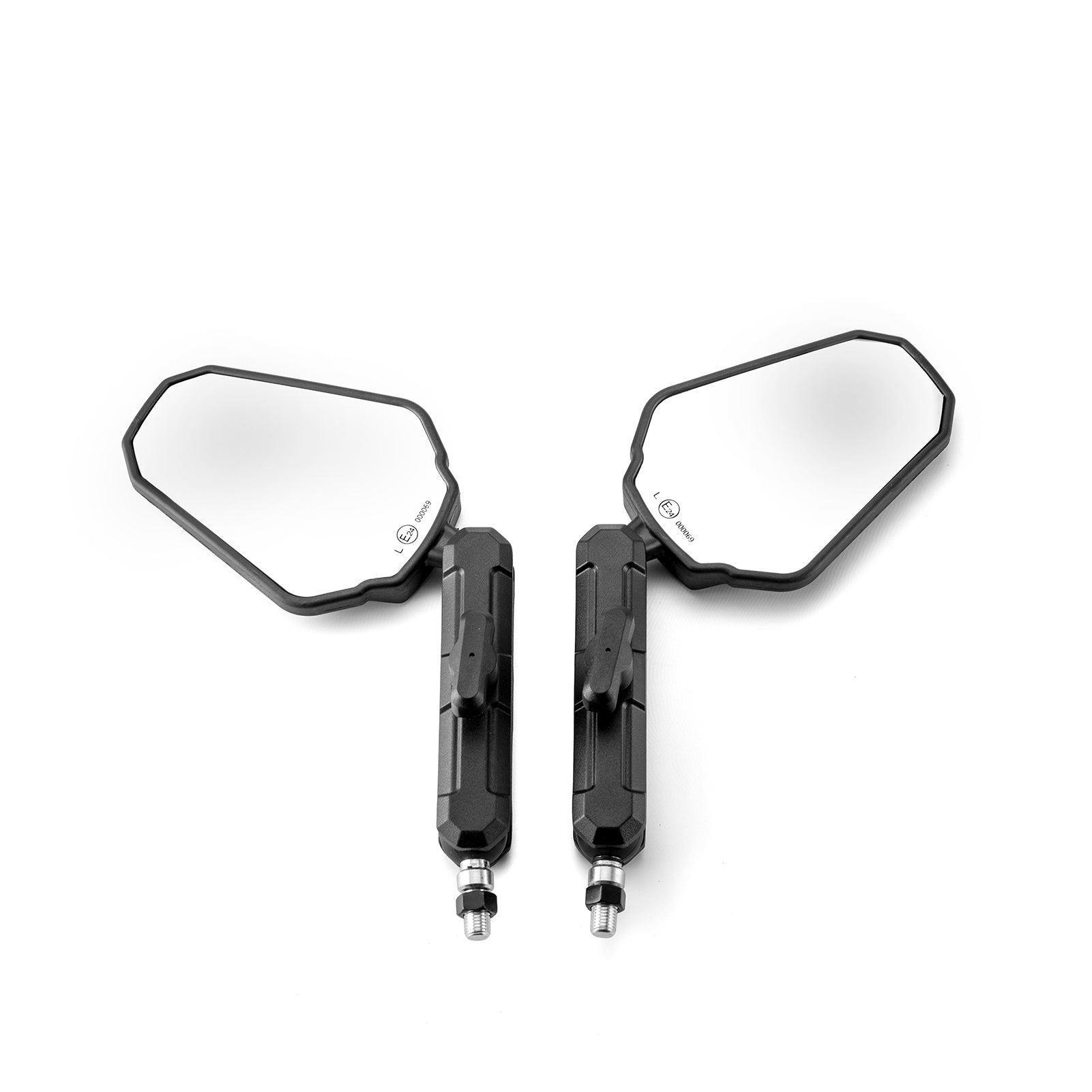 Honda Yamaha Kawasaki Suzuki Motorcycles Adventure Mirrors Rearview Side Mirror for 8mm/10mm Mounting Holes