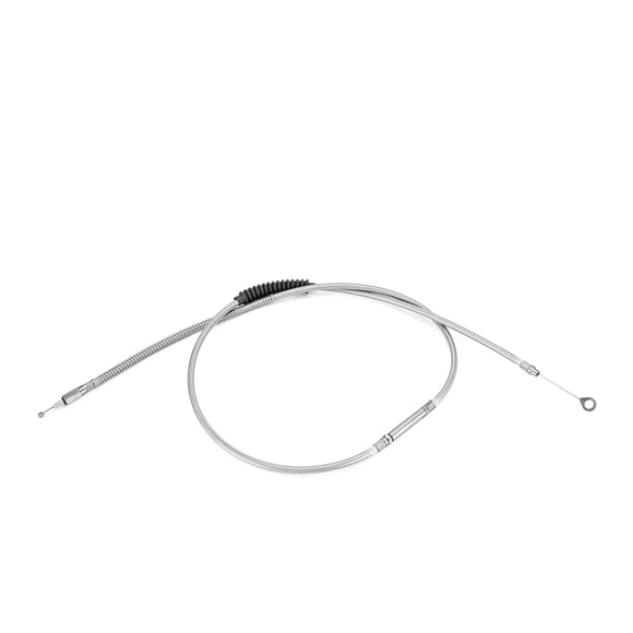 60 3/4" (1543mm) Extended Length Stainless Steel Clutch Cable for Harley Sportster XL 883 1200 Iron - Mofun - 90112004