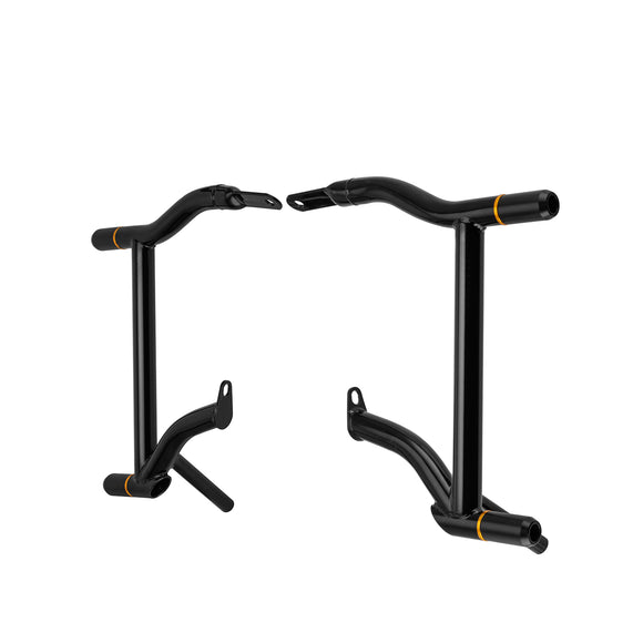 Gloss Black Rear SaddleBag Guards Crash Bar for 1997 - 2008 Harley Road King/Road Glide/Electra Glide - Mofun - 90202031