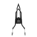 For 2006-2017 Harley Softail FLSTF/FLSTFB/FLSTSB/FXSTB/FXSTC/FXST/FXSTS Gloss Black Dual Sharp-Angle Passenger Backrest Sissy Bar-10