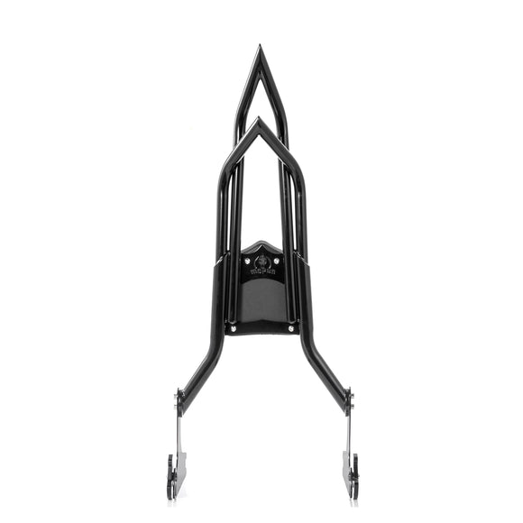 For 2006-2017 Harley Softail FLSTF/FLSTFB/FLSTSB/FXSTB/FXSTC/FXST/FXSTS Gloss Black Dual Sharp-Angle Passenger Backrest Sissy Bar