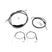 Non - ABS Hydraulic Brake Line&Clutch Cable&Throttle Cable Kit for Harley Sportster 883 Iron/1200 Iron (for 16" - 18" Handlebar w/Non - ABS) - Mofun - 90109250
