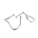 Chrome SaddleBag Rear Engine Guard Crash Bar Fits 2005 - 2017 Harley Davidson Softail Deluxe FLSTN - Mofun - 90202012