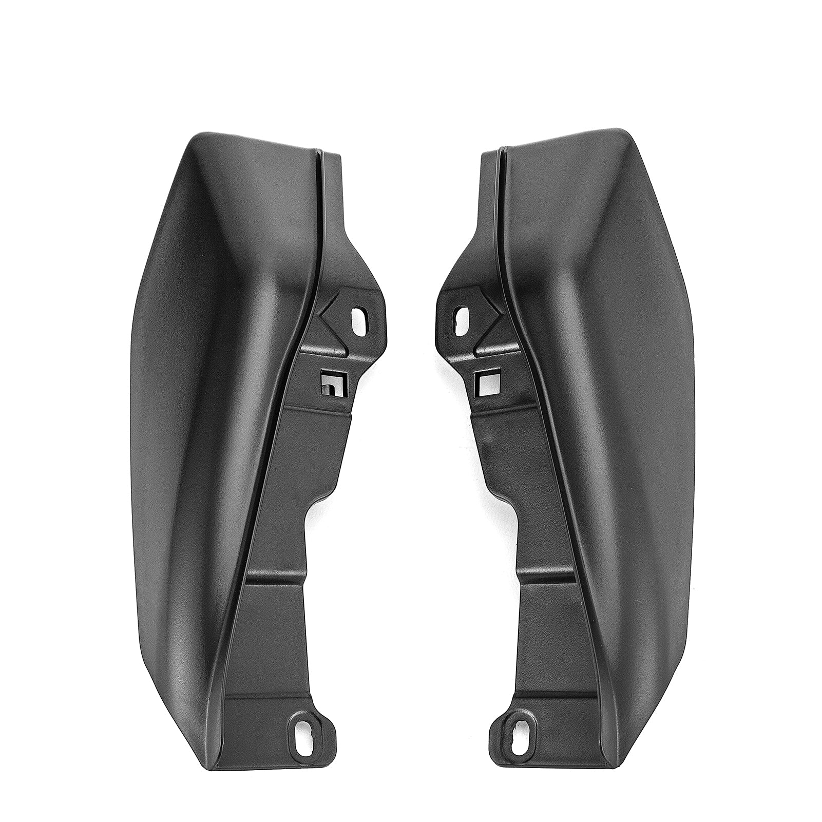 2014-2024 Harley Touring & Trike Model Matte Black Bolt-on BS Plastic Mid Frame Air Deflectors