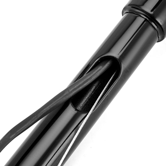 Gloss Black 12" Rise Pre - Wired Plug & Play Horn Style Ape Bar Handlebar for 2011 - 2024 Harley Softails & 2015 - Later Harley Touring Road King - Mofun - 90101652