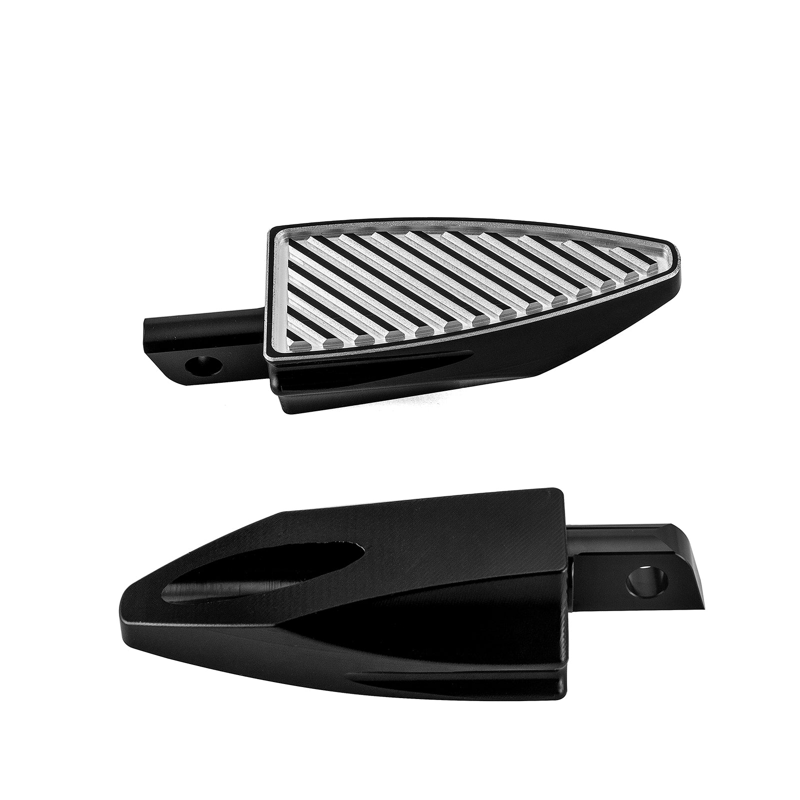 Harley Davidson Aluminum Diagonal-Cut Pattern Passenger Footpegs Foot Pedals