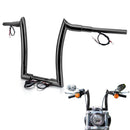 14" Pre - wired Horn Style Ape Bar Handlebar for Harley Softails/Dynas/Sportsters & Touring Road King - Mofun - 90101654