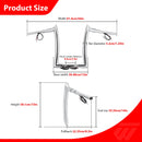 14" Pre - wired Horn Style Ape Bar Handlebar for Harley Softails/Dynas/Sportsters & Touring Road King - Mofun - 90101654