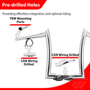 14" Pre - wired Horn Style Ape Bar Handlebar for Harley Softails/Dynas/Sportsters & Touring Road King - Mofun - 90101654