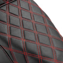 One Piece Driver & Passenger Two Up Seat Red Double Stitching for 2018 - 2024 Harley Softail Street Bob/Heritage Classic - Mofun - 90304007