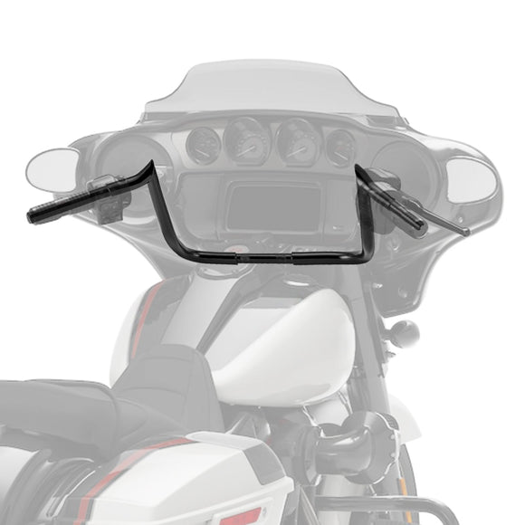 1986 - 2023 Harley Street Glide / Electra Glide 1" Clamp 12" Rise Meathook Bar Handlebar - Mofun - HD046 - E