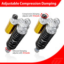 1991 - 2017 Harley Dyna & 1988 - 2022 Harley Sportster Models 12" Remote Reservoir Piggyback Rear Shocks - Mofun - 90105035