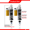 1991 - 2017 Harley Dyna & 1988 - 2022 Harley Sportster Models 12" Remote Reservoir Piggyback Rear Shocks - Mofun - 90105035