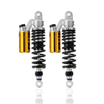1991 - 2017 Harley Dyna & 1988 - 2022 Harley Sportster Models 12" Remote Reservoir Piggyback Rear Shocks - Mofun - 90105034