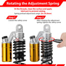 1991 - 2017 Harley Dyna & 1988 - 2022 Harley Sportster Models 12" Remote Reservoir Piggyback Rear Shocks - Mofun - 90105035