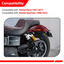 1991 - 2017 Harley Dyna & 1988 - 2022 Harley Sportster Models 12" Remote Reservoir Piggyback Rear Shocks - Mofun - 90105035