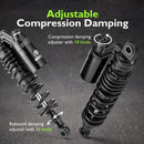 1991 - 2017 Harley Dyna & 1988 - 2022 Harley Sportster Models 13.4" Remote Reservoir Piggyback Rear Shocks - Mofun - 90105037