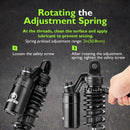 1991 - 2017 Harley Dyna & 1988 - 2022 Harley Sportster Models 13.4" Remote Reservoir Piggyback Rear Shocks - Mofun - 90105037