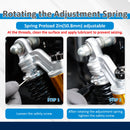 1991 - 2017 Harley Dyna & 1988 - 2022 Harley Sportster Models 13.4" Remote Reservoir Piggyback Rear Shocks - Mofun - 90105037