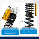 1991 - 2017 Harley Dyna & 1988 - 2022 Harley Sportster Models 13.4" Remote Reservoir Piggyback Rear Shocks - Mofun - 90105037