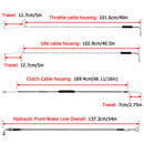 1993 - 2005 Harley Dyna Wide Glide 12" Ape Monkey Bar Handlebar with Non - ABS Cable Kit - Mofun - 90101001+90109225