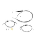 1993 - 2005 Harley Dyna Wide Glide 12" Ape Monkey Bar Handlebar with Non - ABS Cable Kit - Mofun - 90101001+90109225