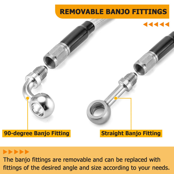 1993 - 2005 Harley Dyna Wide Glide FXDWG Chrome 12" Monkey Bagger Bar Handlebar with Non - ABS Cable Kit - Mofun - 90101171+90109225