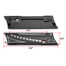 1993 - 2013 Harley Road King Road Glide Aluminum Black Juxtaposition Type Dotted Pattern Saddlebag Latch Cover - Mofun - 90705008