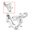 1993 - later Harley Touring Models Chrome Zinc Alloy Rear Passenger Adjustable Floorboard Mount - Mofun - 90406005