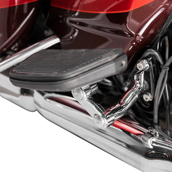 1993 - later Harley Touring Models Chrome Zinc Alloy Rear Passenger Adjustable Floorboard Mount - Mofun - 90406005