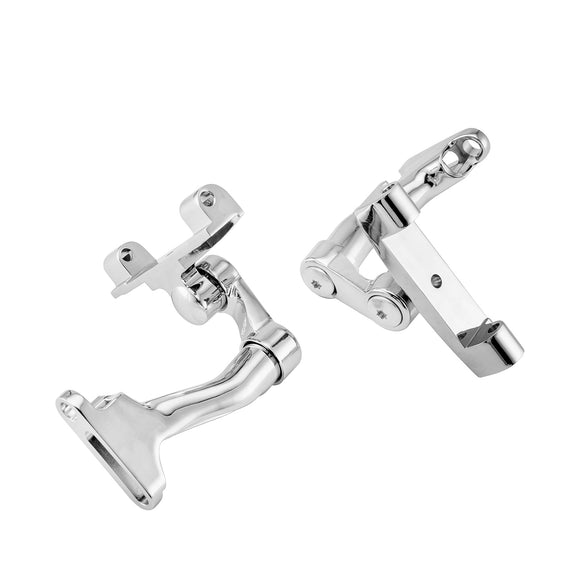 1993 - later Harley Touring Models Chrome Zinc Alloy Rear Passenger Adjustable Floorboard Mount - Mofun - 90406005