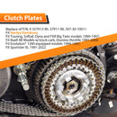 1994 - 1997 Harley Davidson Sportster XL Touring Softail Dyna & FXR Big Twin Models Clutch Steel Plate & Clutch Friction Plates Kit - Mofun - 90507008