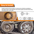 1994 - 1997 Harley Davidson Sportster XL Touring Softail Dyna & FXR Big Twin Models Clutch Steel Plate & Clutch Friction Plates Kit - Mofun - 90507008