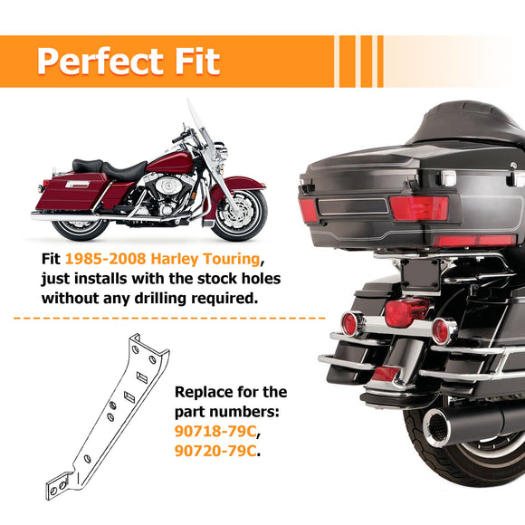 1994 - 2008 Harley Road King Electra Glide Steel Saddlebag Rail Support Bracket - Mofun - 90206013