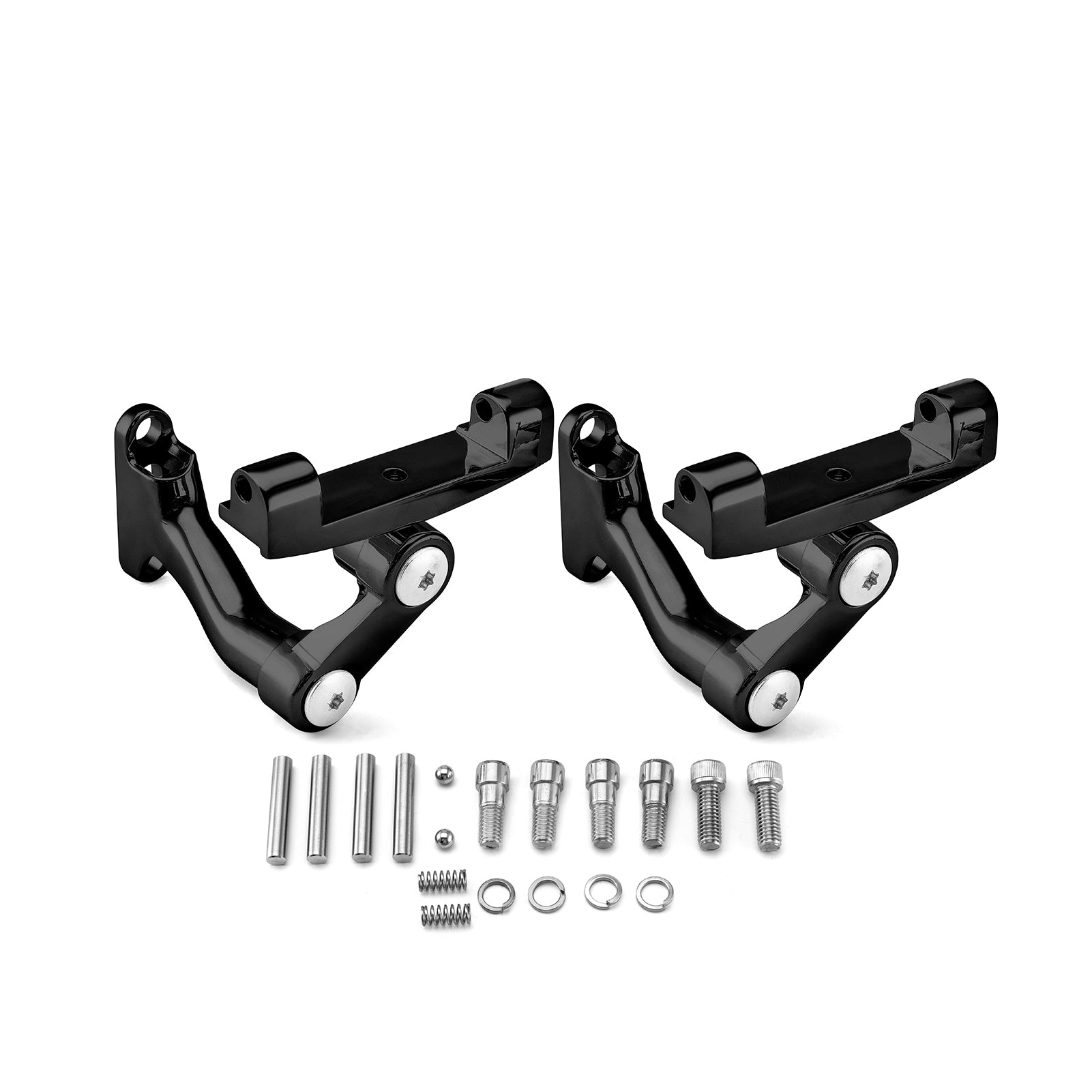 1994 - 2022 Harley Davidson Touring Road King Zinc Alloy Black Rear Passenger Adjustable Floorboard Mount - Mofun - 90406006