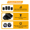 1994 - 2024 Harley Davidson Touring Gloss Black Knurling of Beveled Cuts Docking Hardware Covers - Mofun - 90703009