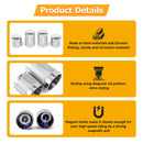 1994 - 2024 Harley Touring Knurling of Beveled Cuts Chrome Docking Hardware Covers - Mofun - 90703008