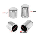 1994 - 2024 Harley Touring Knurling of Beveled Cuts Chrome Docking Hardware Covers - Mofun - 90703008