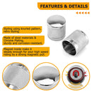 1994 - 2024 Harley Touring Softail Dyna 2Pcs Chrome Knurled Short Docking Hardware Covers - Mofun - 90703014