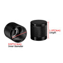 1994 - 2024 Harley Touring Softail Dyna 2Pcs Gloss Black Knurling of Beveled Cuts Short Docking Hardware Covers - Mofun - 90703011