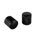 1994 - 2024 Harley Touring Softail Dyna 2Pcs Gloss Black Knurling of Beveled Cuts Short Docking Hardware Covers - Mofun - 90703011