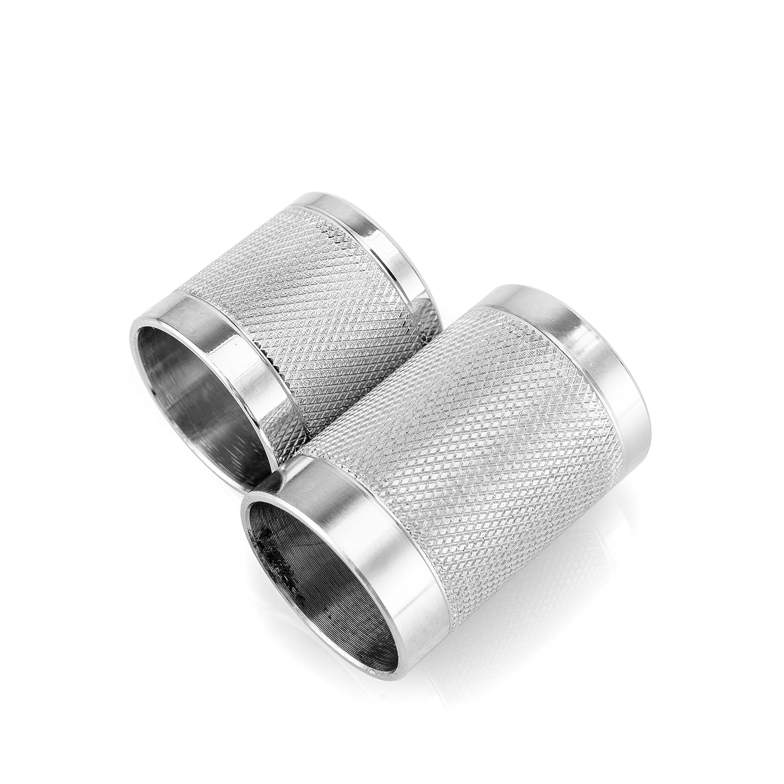 1994 - 2024 Harley Touring Steel Knurled Chrome Docking Hardware Covers - Mofun - 90703012