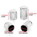 1994 - 2024 Harley Touring Steel Knurled Chrome Docking Hardware Covers - Mofun - 90703012