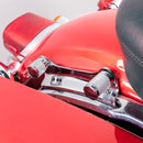 1994 - 2024 Harley Touring Steel Knurled Chrome Docking Hardware Covers - Mofun - 90703012