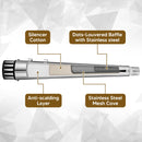 1995 - 2016 Harley Touring Chrome 4.4" Megaphone Style Slip - On Mufflers Exhaust, Exhaust Pipes - Mofun - 90501035