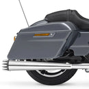 1995 - 2016 Harley Touring Chrome 4.4" Megaphone Style Slip - On Mufflers Exhaust, Exhaust Pipes - Mofun - 90501035