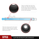 1995 - 2016 Harley Touring Dresser Bagger Chrome 2.5" Slip - On Exhaust Muffler - Mofun - 90501006